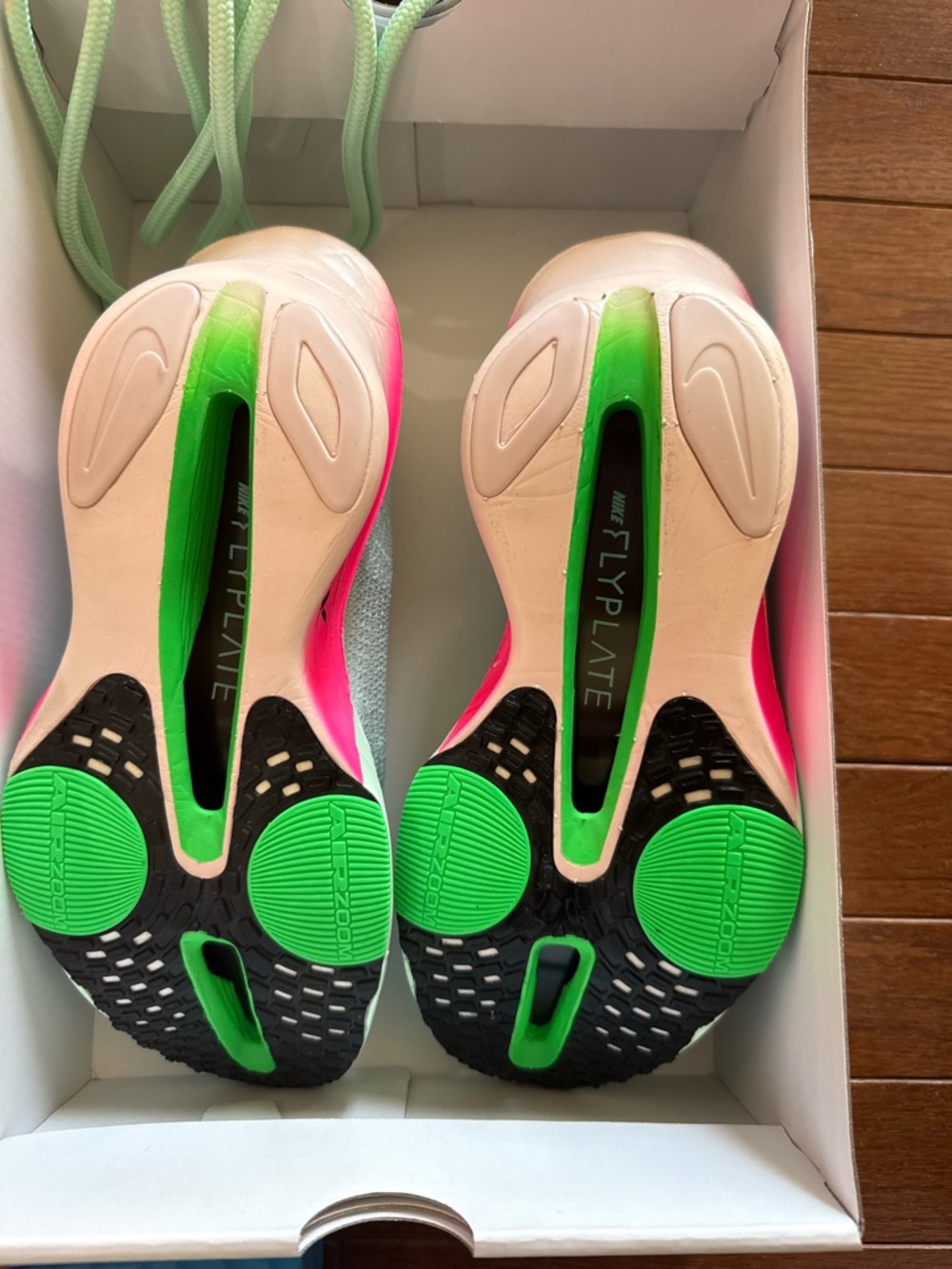 Nike Running Shoes - Neon Green & Hot Pink Accents